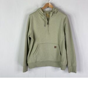 WOMENS S (4-6) - Carhartt Clarksburg Half-Zip Hooded Sweatshirt Hoodie